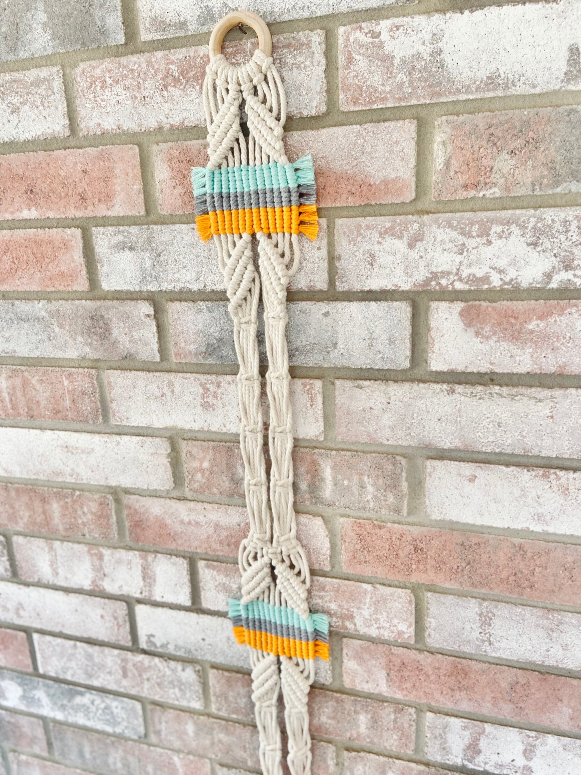 Customizable Macrame Hat Hanger – Boho Wall Decor, Hat Display