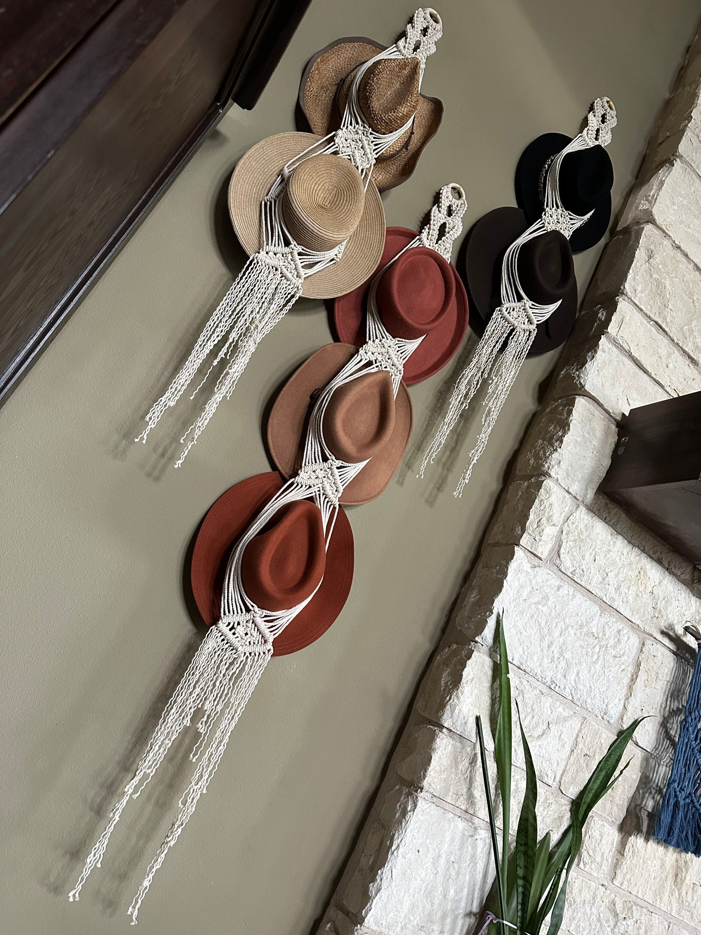 Macrame Hat Hanger