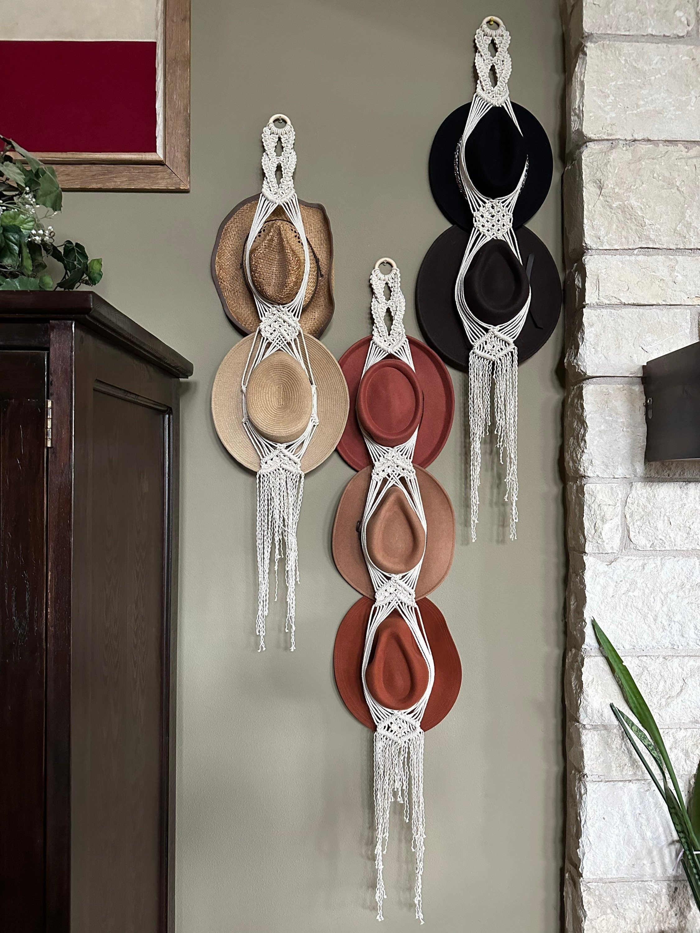 Macrame Hat Hanger