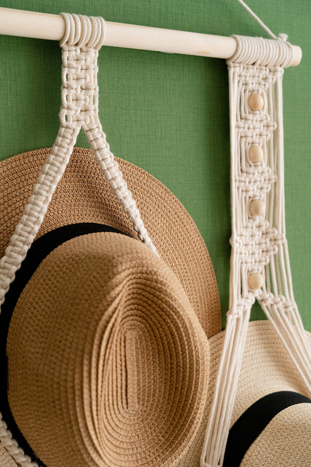 Wall Hanging Hat Storage, Beach Hat Holder, Boho Hat Holder, Gift For Hat Lover, Cowboy Hat Storage, Hat Display Rack,boho Hat Organizer H39