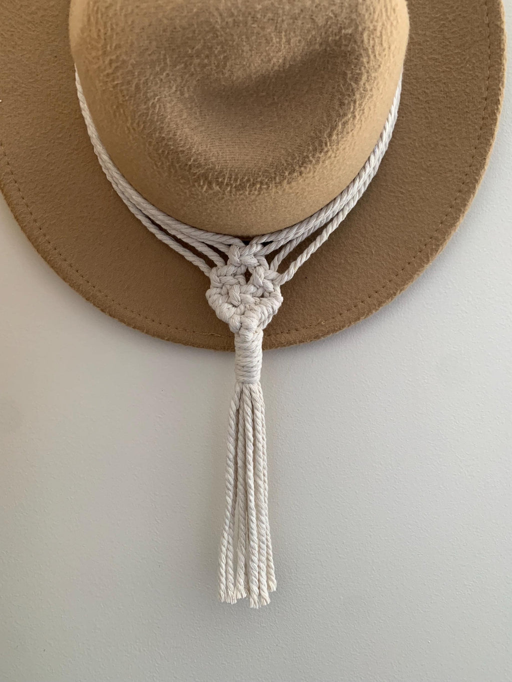 Macrame Hat Hanger – 1, 2, Or 3 Tier Boho Hat Organizer For Wall