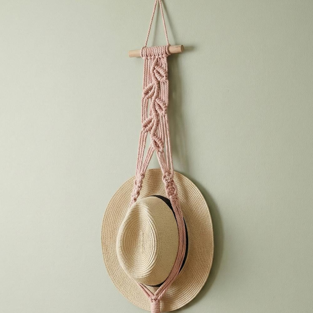 Macrame Hat Holder For Wall, Cowboy Hat Hanger, Boho Hat Organizer, Handmade Hat Rack, Western Hat Storage, Gift For Him