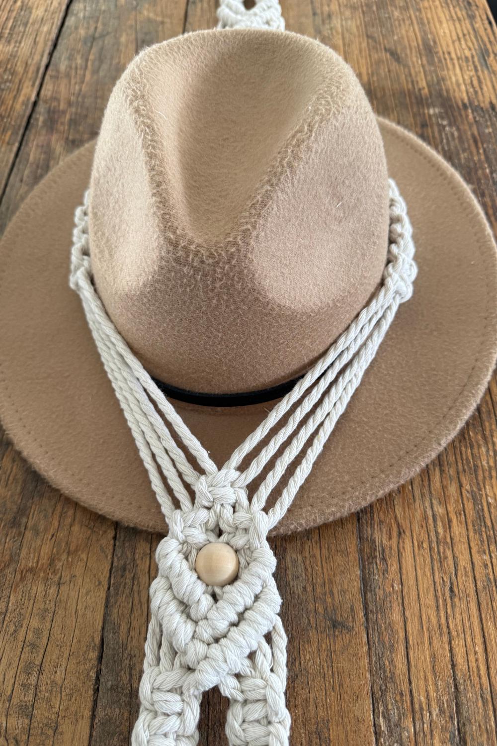Macrame Hat Hanger – 1, 2, Or 3 Tier Boho Hat Organizer For Wall